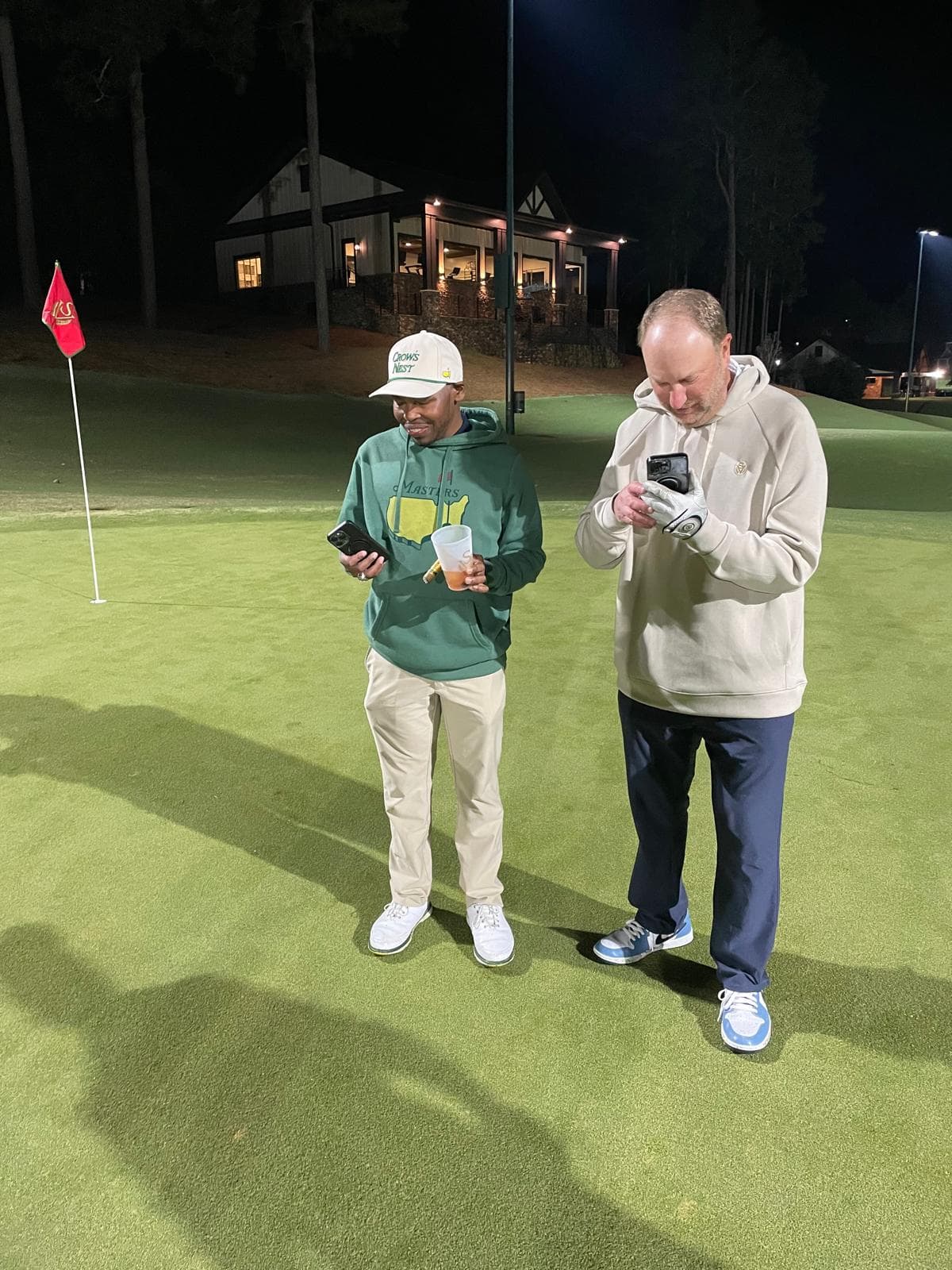 MBN members on the putting green at Sage Valley Golf Club