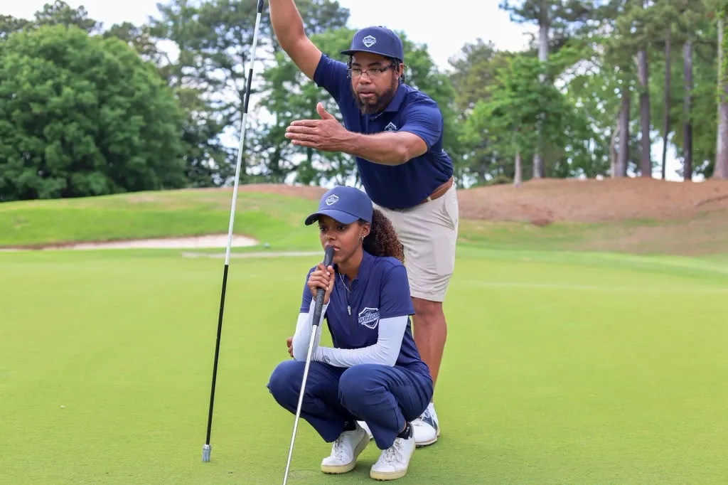 Golf instruction with MBN on the practice range